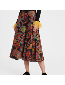 La DoubleJ Skirts gend - Milano Skirt Sicomore Black M 93% Polyester 4% Silk 3% Nylon