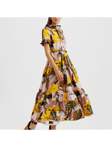 La DoubleJ Dresses gend - Long And Sassy Dress Big Flower Rose L 100% Silk