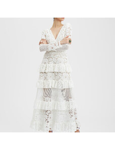 La DoubleJ Dresses gend - Footloose Lacey Dress White L 76%Cotton 24%Polyammide