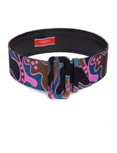 La DoubleJ Small Accessories gend - Medium Belt Spritz Blue Petrol One Size 54% Polyester 37% Recycled Polyester 9%Metal