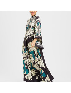 La DoubleJ Dresses gend - Magnifico Dress Mix Tiles Placée Black L 100% Silk