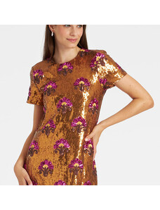 La DoubleJ Dresses gend - Super Swing Dress Bronze M 99% Polyester 1% Elastane