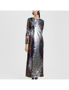 La DoubleJ Dresses gend - Supreme Swing Dress Spritz Placée Silver L 100% Polyester