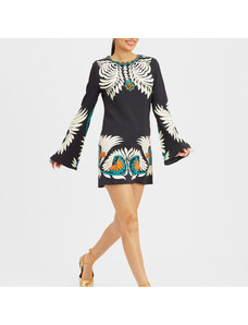 La DoubleJ Dresses gend - Mini Supreme Swing Dress Mix Tiles Placée Black L 96% Viscosa 4% Elastane