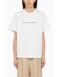Stella McCartney T-shirt girocollo bianca con logo