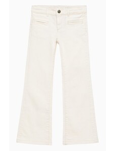 Bonpoint Pantalone a zampa bianco di cotone