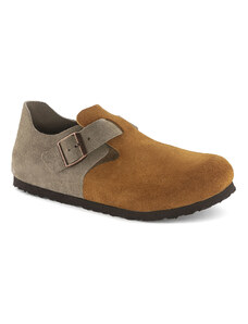 Birkenstock London Suede Leather Regular Fit Uomini - Sandali Birkenstock - Marrone - 1024973-7.5