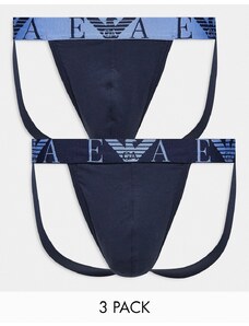Emporio Armani - Bodywear - Confezione da 2 sospensori neri-Nero