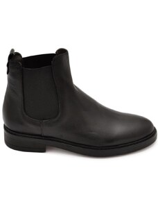Malu Shoes Beatles uomo stivaletto con elastico in vera pelle nappa nero suola in gomma casual made in italy handmade