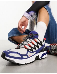 Salomon - ACS+ CSWP - Sneakers unisex impermeabili bianche, blu e nere-Grigio