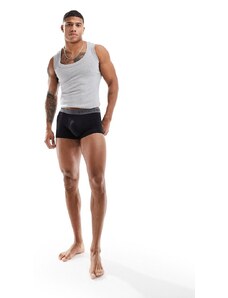 Emporio Armani - Bodywear - Confezione da 2 paia di boxer aderenti neri e grigi-Multicolore