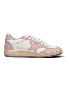 GOLDEN GOOSE BALLSTAR Sneaker donna bianca/rosa in pelle SNEAKERS