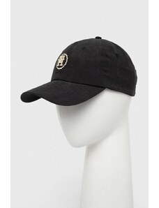 Tommy Hilfiger berretto da baseball colore nero con applicazione