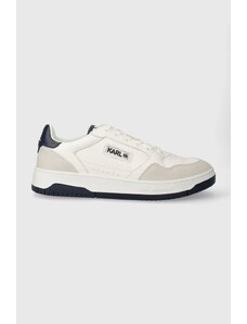 Karl Lagerfeld sneakers in pelle KREW KL colore bianco KL53024A