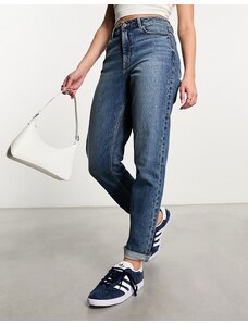 New Look - Mom jeans slim lavaggio vintage-Blu