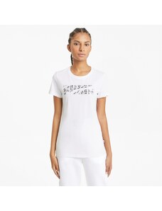 T-shirt maniche corte Donna PUMA 585736 Cotone Bianco -