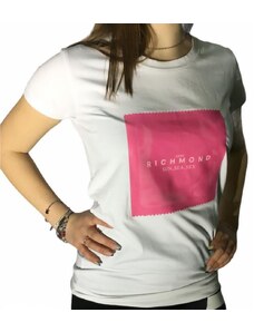 T-shirt maniche corte Donna RICHMOND SPORT UWP21167TS Cotone Bianco -