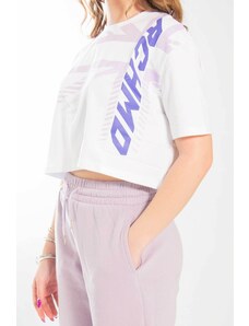 T-shirt maniche corte Donna RICHMOND SPORT UWP220117TS Cotone Bianco -