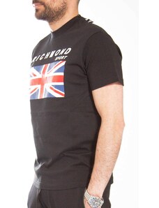 T-shirt maniche corte Uomo RICHMOND SPORT UMP22017TS Cotone Nero -