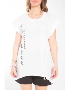 T-shirt maniche corte Donna RICHMOND SPORT UWP22072TSRP Cotone Bianco -