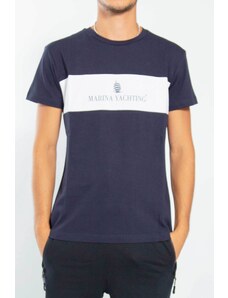 T-shirt maniche corte Uomo MARINA YACHTING 221T04008 Cotone Blu -