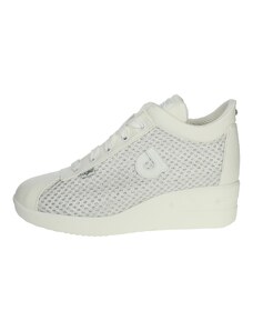 Sneakers basse Donna Agile By Rucoline JACKIE Sintetico e Tessuto Bianco -