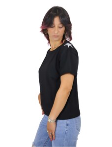 T-shirt maniche corte Donna ZAHJR 53538595 Cotone Nero -