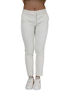 Pantaloni Donna TAKE TWO DTA7060 Cotone Bianco -