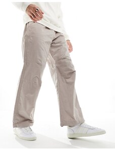 Jack & Jones - Pantaloni ampi beige in velluto a coste-Neutro