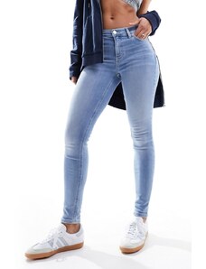 Tommy Jeans - Nora - Jeans skinny a vita medio alta lavaggio chiaro-Nero