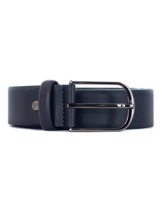 MOMO DESIGN - Cintura a in pelle con logo - Colore: Blu,Taglia: 110
