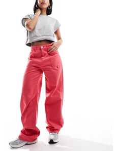 Tommy Jeans - Daisy - Jeans ampi a vita bassa rosa in coordinato