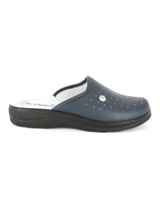 Pantofola regolabile con sottopiede imbottito in pelle BG 40