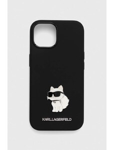 Karl Lagerfeld custodia per telefono iPhone 15 / 14 / 13 6.1'' colore nero