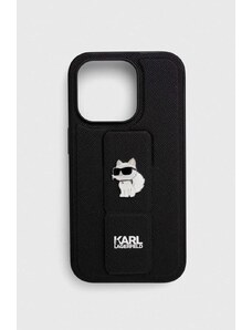 Karl Lagerfeld custodia per telefono iPhone 14 Pro 6.1'' colore nero