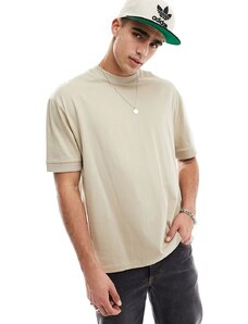 ASOS DESIGN - T-shirt pesante oversize color talpa-Marrone