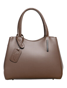 Leather Trend Aragona - Borsa da Donna Marrone In Vera Pelle