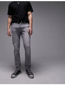 Topman - Jeans slim grigi-Grigio