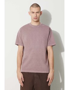 Carhartt WIP t-shirt in cotone S/S Taos T-Shirt uomo colore rosa I032847.1XFGD