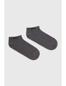BOSS calzini pacco da 2 uomo colore grigio