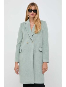 Twinset cappotto con aggiunta di lana colore verde