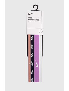 Nike fascia per capelli pacco da 3 colore violetto