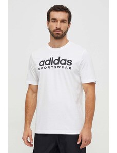 adidas t-shirt in cotone uomo colore bianco IW8835