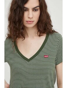 Levi's t-shirt in cotone donna colore verde