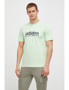 adidas t-shirt in cotone uomo colore verde IM8306