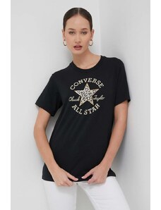 Converse t-shirt in cotone donna colore nero