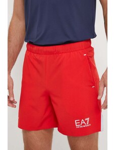 EA7 Emporio Armani pantaloncini uomo colore rosso