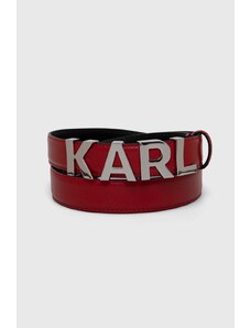 Karl Lagerfeld cintura in pelle donna colore rosso