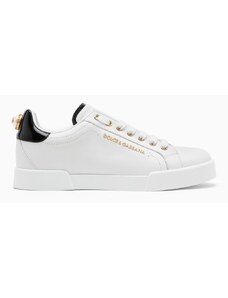 Dolce&Gabbana Sneaker bassa bianca e oro
