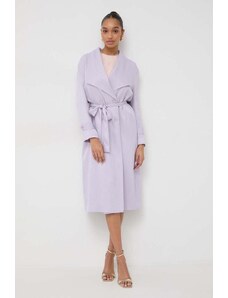 Twinset cappotto donna colore violetto